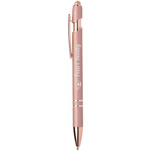 Prince Softy Roségold Metallic Kugelschreiber - m/Stylus