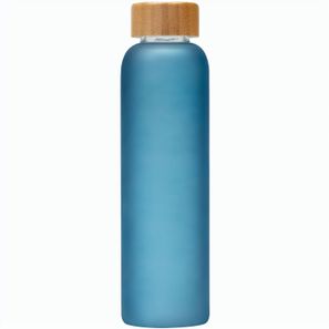 Lucerne - 590 ml Borosilikat-Glasflasche in Milchglasoptik mit Bambus-Deckel