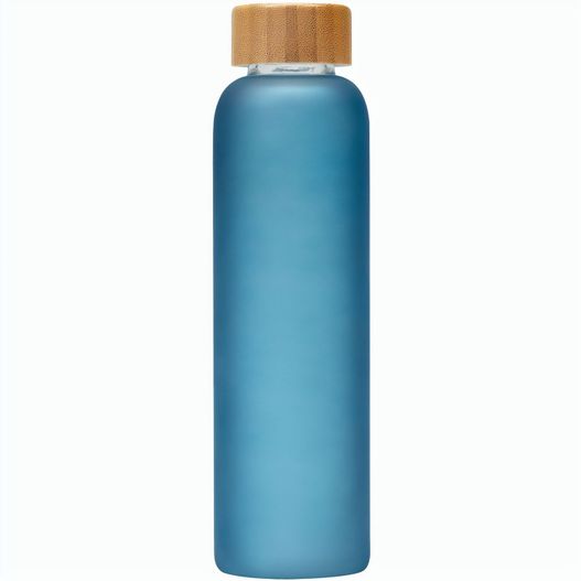 Lucerne - 590 ml Borosilikat-Glasflasche in Milchglasoptik mit Bambus-Deckel (Bild 1)