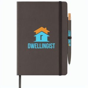 Terra Notizbuch mit festem Einband aus recyceltem Milchkarton - A5 und Reborn Kugelschreiber Set