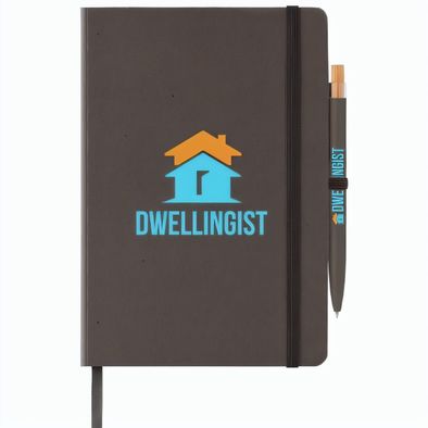 Terra Notizbuch mit festem Einband aus recyceltem Milchkarton - A5 und Reborn Kugelschreiber Set