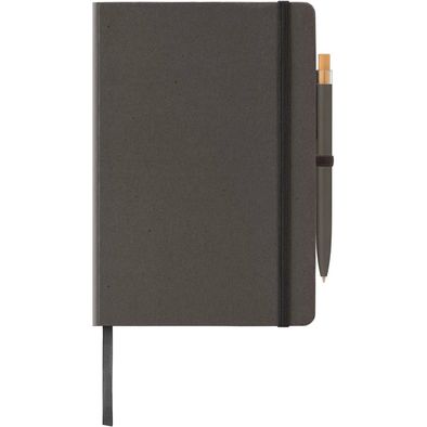 Produktabbildung Terra Notizbuch mit festem Einband aus recyceltem Milchkarton - A5 und Reborn Kugelschreiber Set Terra Notizbuch mit festem Einband aus recyceltem Milchkarton - A5 und Reborn Kugelschreiber Set