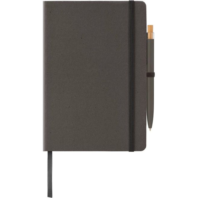 Terra Notizbuch mit festem Einband aus recyceltem Milchkarton - A5 und Reborn Kugelschreiber Set