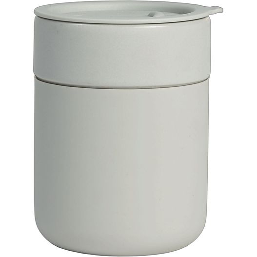 Obsidian - 295 ml Matte Keramik- und Silikonbecher mit Deckel (Bild 1)