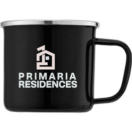 Produktabbildung Wyoming - 385 ml Campfire Tasse mit Emaille-Beschichtung und Edelstahlrand Wyoming - 385 ml Campfire Tasse mit Emaille-Beschichtung und Edelstahlrand