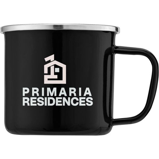 Wyoming - 385 ml Campfire Tasse mit Emaille-Beschichtung und Edelstahlrand (Bild 1)