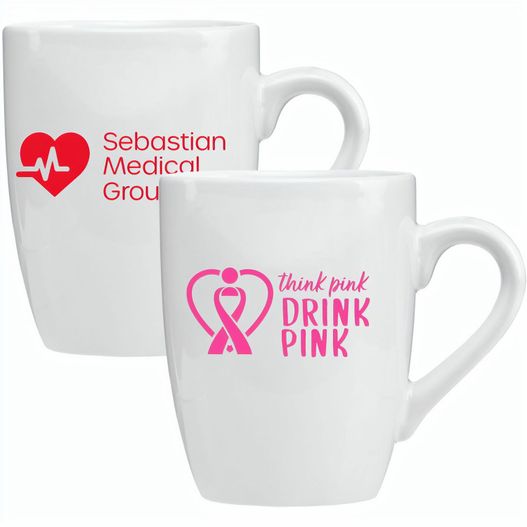 Bistro - 415 ml Keramiktasse - Weiß (Bild 1)