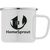 Wyoming - 385 ml Campfire Tasse mit Emaille-Beschichtung und Edelstahlrand