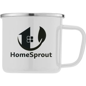 Wyoming - 385 ml Campfire Tasse mit Emaille-Beschichtung und Edelstahlrand