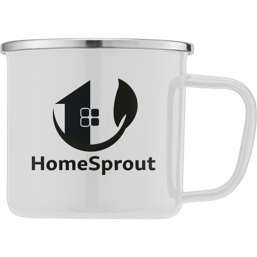 Wyoming - 385 ml Campfire Tasse mit Emaille-Beschichtung und Edelstahlrand (Bild 1)