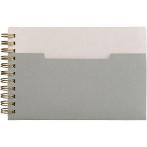 Lino Notizbuch mit Spiralbindung, horizontaler Tasche und FSC-Papier - A6