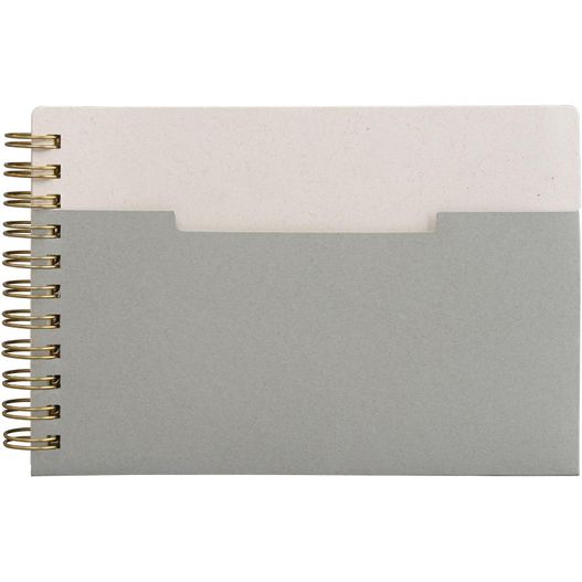 Lino Notizbuch mit Spiralbindung, horizontaler Tasche und FSC-Papier - A6 (Bild 1)