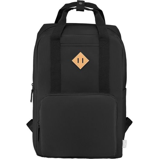Majesty Laptop-Rucksack mit verstellbarem Gurt für 15-Zoll-Laptops aus 300D rPET - 16 L (Bild 1)