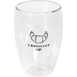 Sculpture - 355 ml Glasbecher mit Bambus-Deckel - Doppelwandig