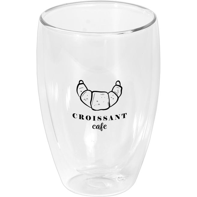 Sculpture - 355 ml Glasbecher mit Bambus-Deckel - Doppelwandig