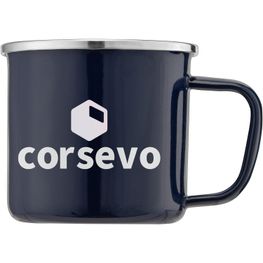 Produktabbildung Wyoming - 385 ml Campfire Tasse mit Emaille-Beschichtung und Edelstahlrand Wyoming - 385 ml Campfire Tasse mit Emaille-Beschichtung und Edelstahlrand