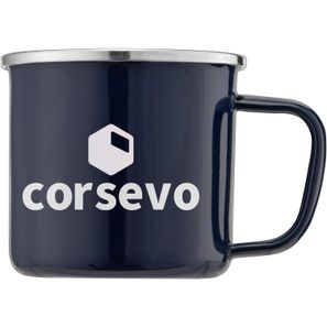 Wyoming - 385 ml Campfire Tasse mit Emaille-Beschichtung und Edelstahlrand