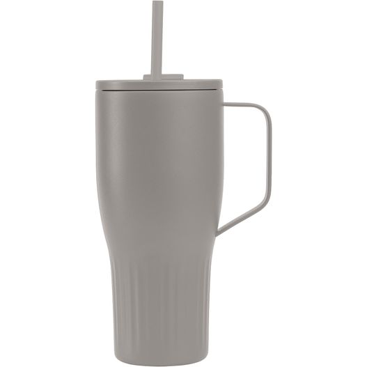 Majesty Recycling-Edelstahlbecher mit Trinkhalm - 890 ml (Bild 1)