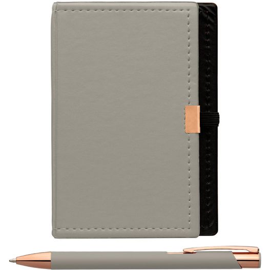 Caddy Notizbuch & Crosby Roségold Kugelschreiber - Geschenkset (Bild 1)