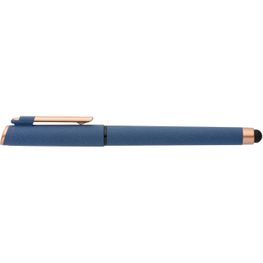York Kugelschreiber mit bronzefarbenen Akzenten und Stylus aus recyceltem Kunststoff