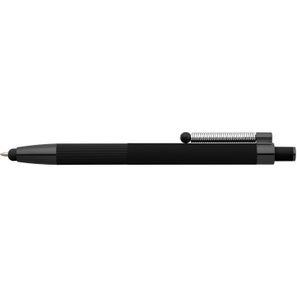 Lisbon Kugelschreiber einfarbig mit Fidget-Funktion und Stylus aus recyceltem Aluminium