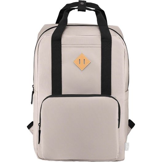 Majesty Laptop-Rucksack mit verstellbarem Gurt für 15-Zoll-Laptops aus 300D rPET - 16 L (Bild 1)