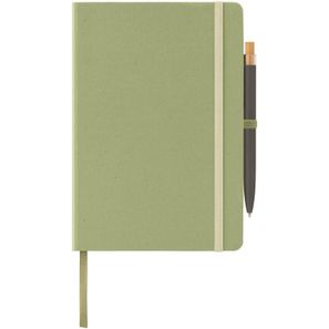 Terra Notizbuch mit festem Einband aus recyceltem Milchkarton - A5 und Reborn Kugelschreiber Set