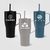 Majesty Recycling-Edelstahlbecher mit Trinkhalm - 890 ml (Bild 3)