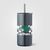 Borealis  Recycling-Edelstahlbecher mit Trinkhalm - 475 ml (Bild 2)