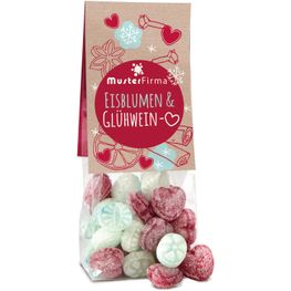 Naschbeutel Eisblumen & Glühweinherzen