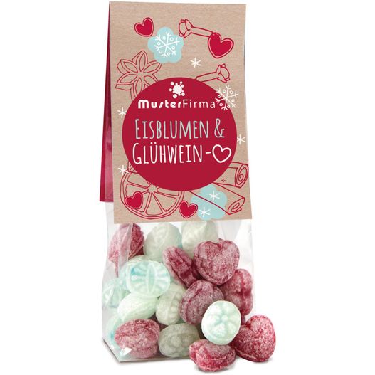 Naschbeutel Eisblumen & Glühweinherzen (Bild 1)
