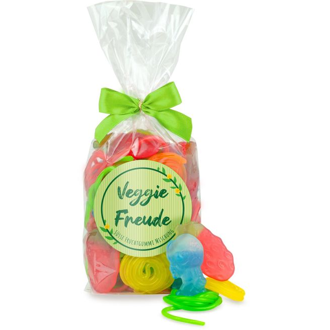 Produktabbildung Flachbeutel M biologisch abbaubar Veggie Freude Flachbeutel M biologisch abbaubar Veggie Freude