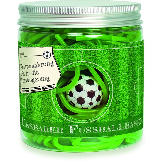 Naschdose Essbarer Fussballrasen