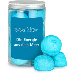 Naschdose M blaue Speckbälle