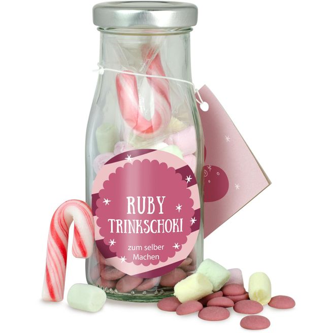 DIY Flasche Ruby Trinkschoki