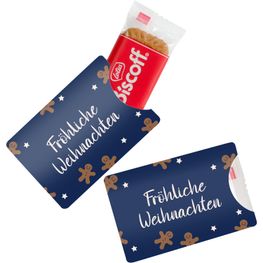 Lotuskekse im Werbeschuber