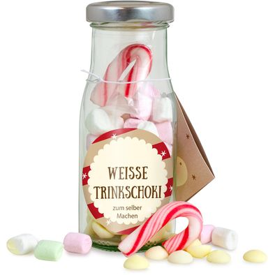 DIY Flasche Weiße Heiße Schoki