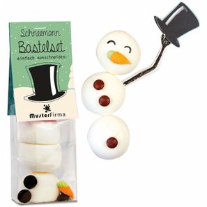 Naschbeutel Schneemann Bastelset