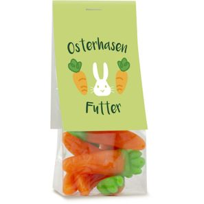 Naschbeutel Fruchtgummi Karotten