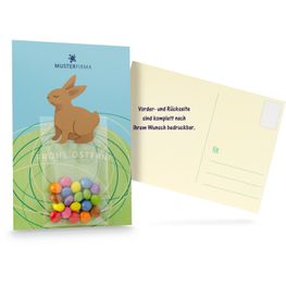 Grusskarte Osterkarte bunt