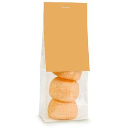 Naschbeutel Orange Speckbälle