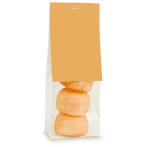 Naschbeutel Orange Speckbälle