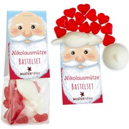 Naschbeutel Nikolausmütze Bastelset