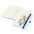 Notizbuch Match-Book Creme Bestseller, A5, Natura, individuell, mittelblau (Bild 2)
