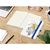 Notizbuch Match-Book Creme Bestseller, A5, Natura, individuell, mittelblau (Bild 3)