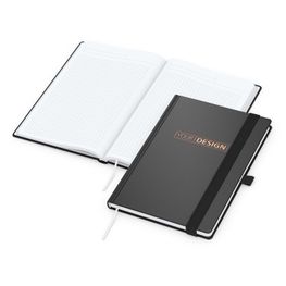 Notizbuch Vision-Book White Bestseller, A5, schwarz inkl. Kupferprägung