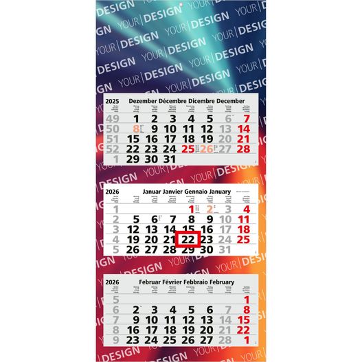 3-Monatskalender Maxi Light 3 Bestseller, Schweiz (Mehrblock) (Bild 1)
