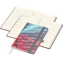 Wochenplaner Match-Hybrid Creme Bestseller, Cover-Star gloss, silbergrau