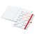 Notizbuch Match-Book White Bestseller, A4, Natura, individuell, rot