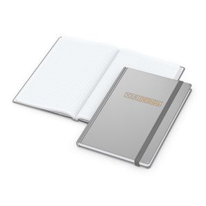Notizbuch Easy-Book Comfort Bestseller, A5, silber inkl. Goldprägung
